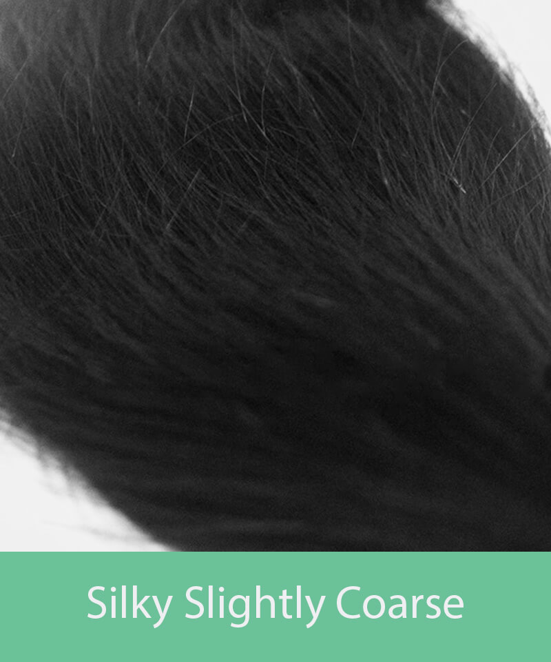 Silky Slightly Coarse